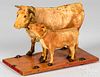 Cow pull toy, ca. 1900