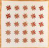 Pieced star quilt, ca. 1900, 71" x 71".