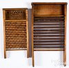 Two roller washboards