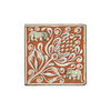 Elegant lion and flowers hand painted tiles.  260 pieces. They can be purchased in groups of ten. 