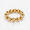 Tiffany & Co. 18k Fluted Gold Bead Bracelet