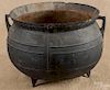 Cast iron gypsy pot, 19th c.