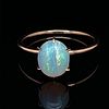 20صs 18k Opal Solitaire Ring