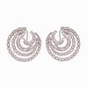 14K Diamond Spiral Design Earrings