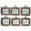 Set of 6 Chinese Porcelain Plaques