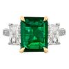 4.87 Ct Emerald & Diamond Ring