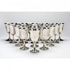 Set of (17) Sterling Silver Water Goblets