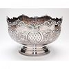 Vintage English Silverplate Punch Bowl