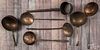 Six copper dippers and strainers, 19th c.
