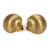 Pair of 14k gold clip earrings