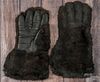 Pair of bear skin gloves, ca. 1900