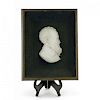 Antique Marble Silhouette of a Bearded Man