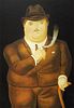 Fernando Botero (after) - Man Smoking