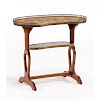 Vintage French Marble Top Side Table