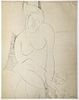 Amedeo Modigliani - Untitled Portrait of a Naked Women