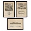 Three Early 19th Century Italian Architectural Engravings