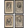 A Group of Four 18th Century Portrait Engravings