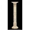 White Marble Columnar Pedestal