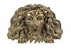 18TH C. GILT CARVED LION HEAD PLAQUE, PROBABLY ENGLISH