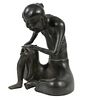 CHINESE BRONZE FIGURE OF AN ASCETIC, 18TH/19TH C.