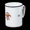 CHINESE EXPORT PORCELAIN TANKARD WITH AMERICAN EAGLE