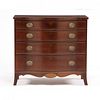 Kittinger, Federal Style Inlaid Serpentine Front Chest of Drawers