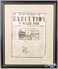 Execution broadside, William Cogan, 1861