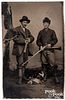 Tintype of two hunters