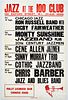 Jazz show schedule broadside poster