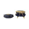 Pair of Imperia Limoges French Porcelain Boxes