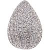 PENDIENTE CON DIAMANTES EN ORO BLANCO DE 14K con diamantes corte brillante y  corte 8x8 ~0.50 ct. Peso: 2.0 g | PENDANT WITH DIAMONDS IN 14K WHITE GOL