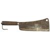 c. 1840 Whalers Cleaver Flensing Knife with Crown with VALSECCHI Maker's Mark
