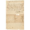 1782 Revolutionary War Dartmouth, Mass. Political and Voting Related Document 