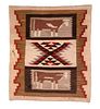 Diné [Navajo], Pictorial Saddle Blanket, ca. 1930-1940