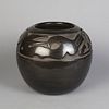 Santa Clara, Margaret Tafoya, Carved Blackware Pot