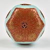 Chinese Gilt Iron Red Turquoise Paper Weight, ROC
