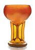 Steuben Aurene Iridescent Glass Buttress Vase
