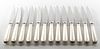 Christofle Albi Silver-Plated Steak Knives, 12