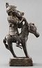 African Edo Metal Equestrian Figure, Benin Kingdom