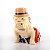 Royal Doulton Figurine, Bulldog in Union Jack, Derby Hat