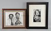 Harry Goodwin photographs, three signed on the mount, Violet Carson, Frankie Howard, Angela Rippon &