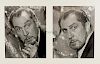 Vincent Price, American Actor, two black and white photographs, framed, each 24 x 19.5 cm & 23 other