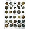 1 CARD OF ASSORTED DIVISION ONE STEEL CUP BUTTONS