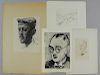 NESCH, Rolf. 4 Works Incl. 1 Charcoal & 3 Etchings