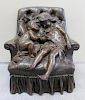 CROISY, Aristide-Onesime. Bronze Sculpture of