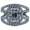 Sophisticated Multi-Cut Diamond Ring