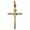Detailed 14K Gold Crucifix Pendant