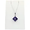 Vibrant Amethyst & Diamond Pendant Necklace