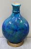 Paul Milet for Sevres Blue Flambe Vase.