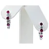 Refined Ruby & Diamond Earrings